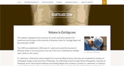 Desktop Screenshot of icartilage.com